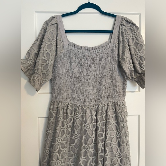 Ivy City Co White Floral Lace Dress - Picture 5 of 7